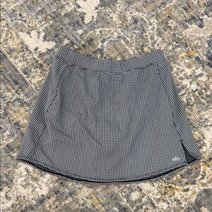 Alo Micro Houndstooth tennis checkered athletic skirt skort Large